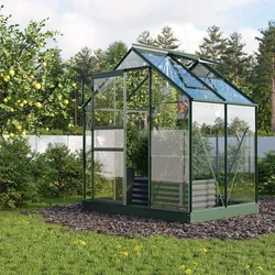 Vitavia Aktionsangebot (inkl. 100 Euro Zubehör): Gewächshaus "Planet 2500" inkl. Fundament,smaragd,2,5 m2