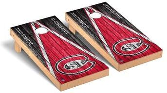 Skip's Garage St. Cloud State University SCSU Huskies Triangle Cornhole Board Set