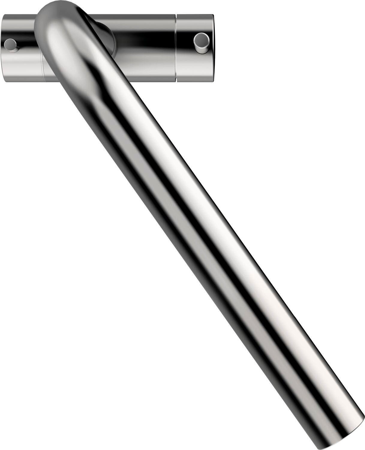 Küchenarmatur SCHOCK "Vitus", silber (edelstahl massiv), B:22,5cm H:35cm Ø:3,5cm, Edelstahl, Armaturen, Küchenarmatur edelstahl massiv B/H/T: 22,5cm x 35cm