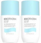 Biotherm Déodorant Roll-On Deo Pure 75 ml Duo - Flacon-Bille 2 x 75 ml