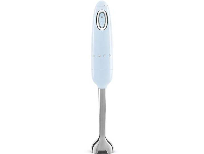 Smeg, HBF01PBEU Stabmixer, Turbo-Funktion und Flowblend-Schneidesystem, mit rutschfestem Griff, integrierter Kabelaufwicklung, Zubehör nicht im Lieferumfang enthalten, 700W Leistung, Pastellblau