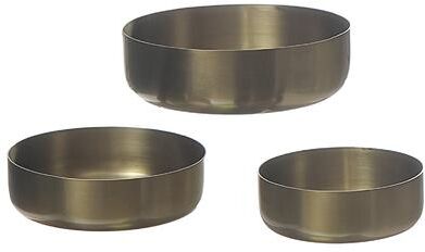 IH Casa Decor Set Of 3 Metal Tapas Bowl Gold