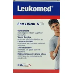 LEUKOMED sterile Pflaster 8x15 cm 5 St Pflaster