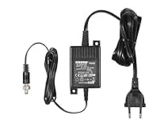 Shure Le chargeur PS43E 15V DC en ligne EU est équipé de 2 languettes de montage intégrées pour une installation facile