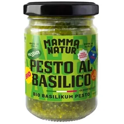 Mamma Natur Pesto mit Basilikum und nativen Olivenöl extra bio