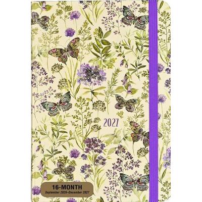 2027 Amethyst Butterflies Weekly Planner (16 Months, Sept 2026 to Dec 2027)