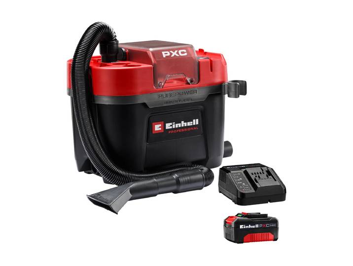 Nass-Trocken-Akkusauger Einhell Professional TP-VC 18/10 Li BL L (1 x 4.0 Ah) , schwarz (rot, schwarz), B:365cm H:352cm, Akkusauger, Nass-Trocken-Akkusauger