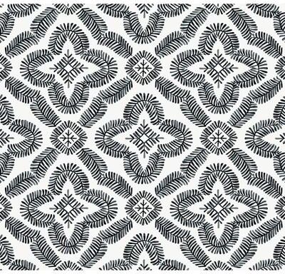 Seabrook Designs Talia Botanical Medallion Unpasted Wallpaper