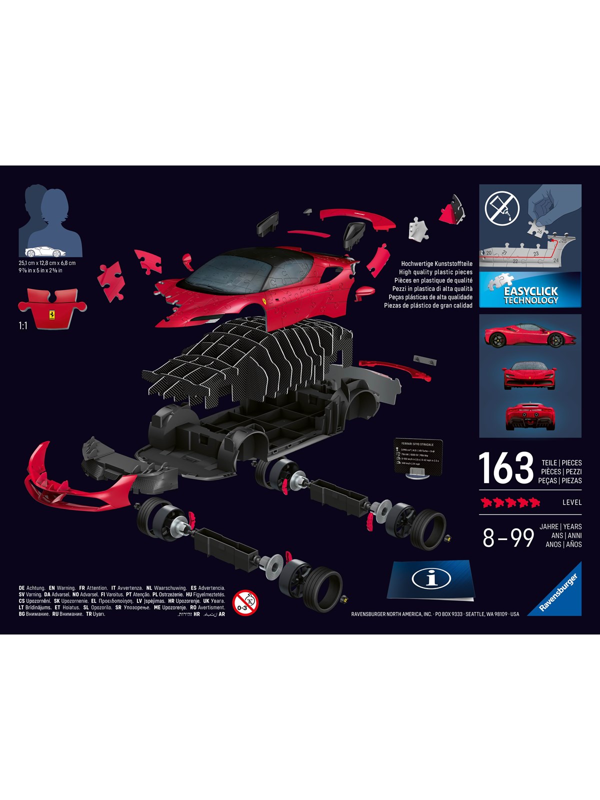 Ravensburger Iconics: Ferrari SF90 Stradale 3D Puzzle