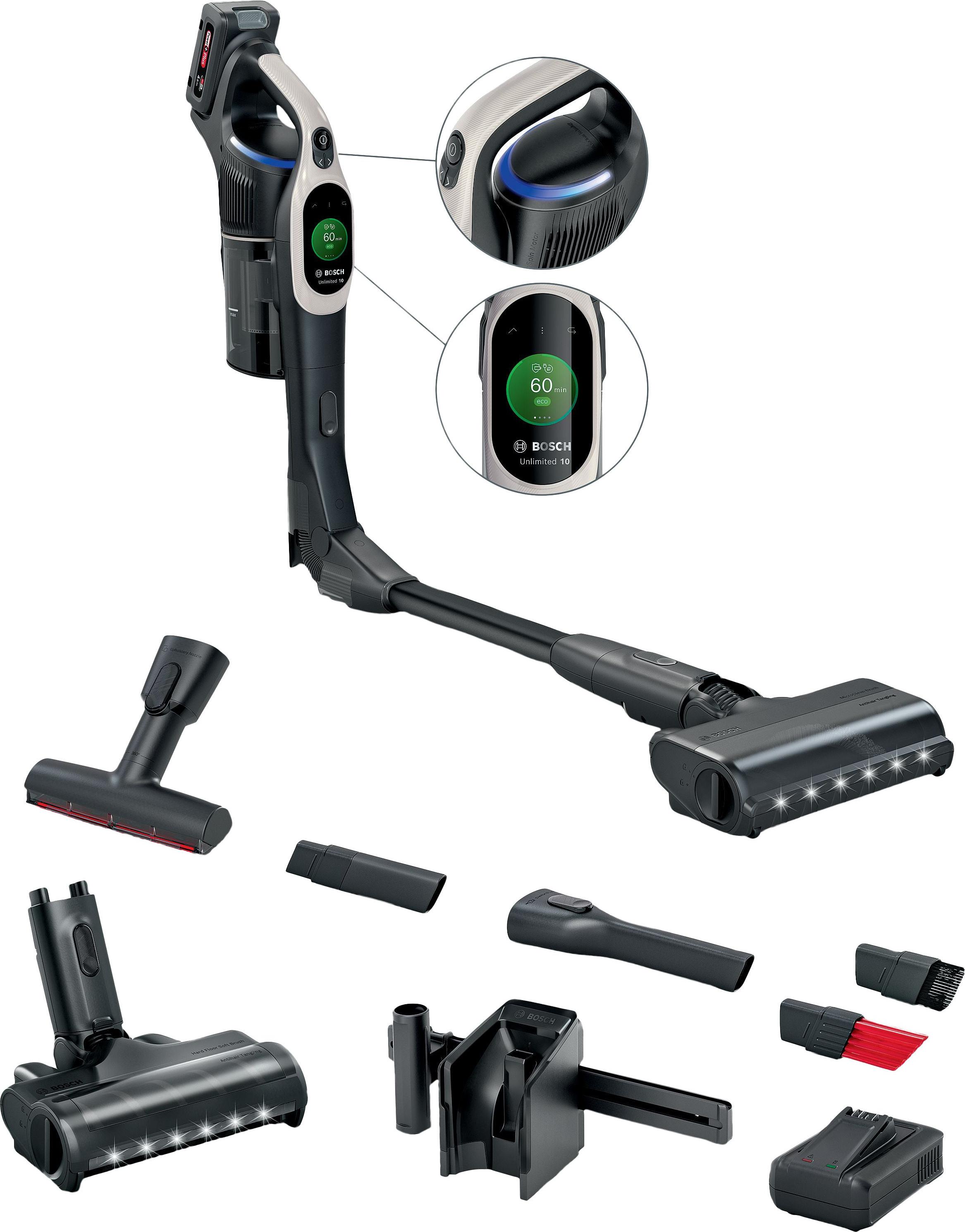 Bosch BBS1041GQC Unlimited 10 Akku-Staubsauger, Farbe:Grau