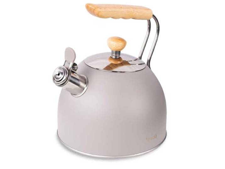 Husla 73907 Kettle, roestvrij staal/hout, zwart
