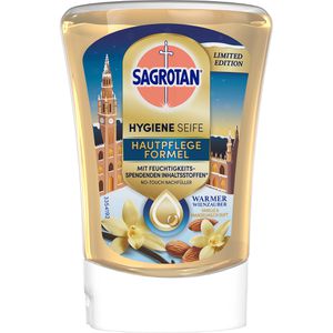 Sagrotan Seife No-Touch Wienzauber, Vanille & Mandelmilch, Flüssigseife, Nachfüller, antibakteriell, 250 ml