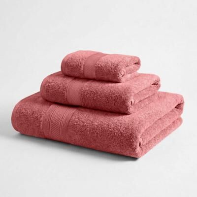 Blue Nile Mills Cotton Plush Soft Highly-Absorbent Heavyweight Luxury 3 Piece Towel Set