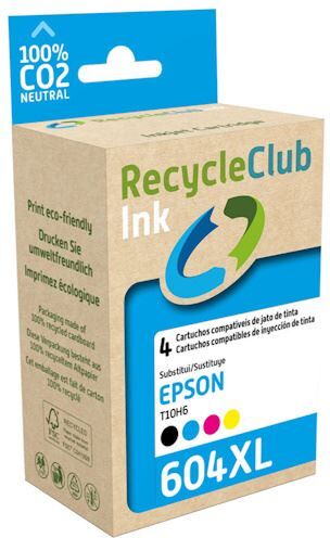 Tinteiros Reciclados RecycleClub K10630RS Compatível com Epson 604XL - Pack 4 Cores