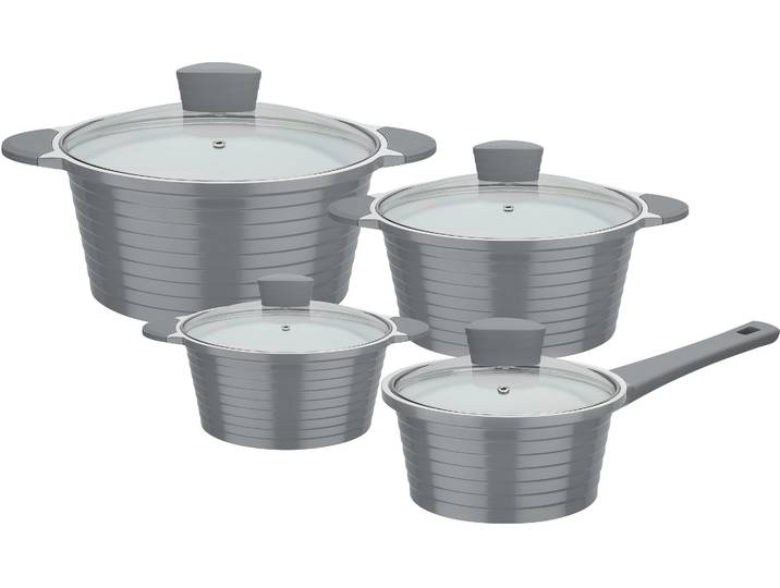 Topf-Set GSW Bolero , grau, Töpfe, Topf-Set, Induktion