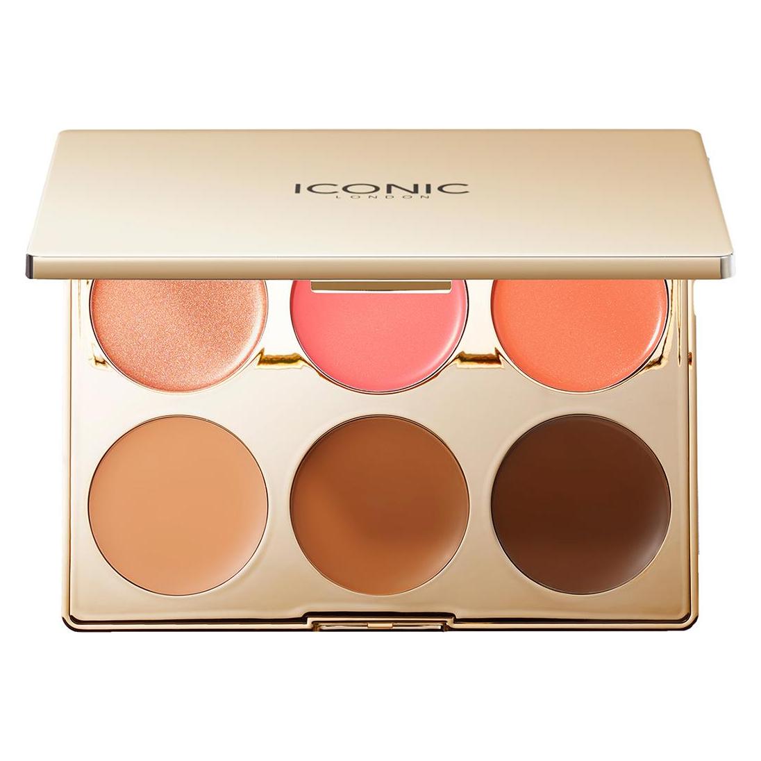 Iconic London - Multi-Use Cream Blush, Bronze and Highlight Palette (Bronzer, Highlighter) (ICCT23001)