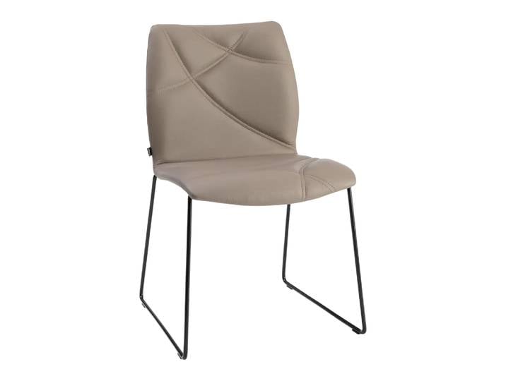 Essstuhl Sora, Willisau, idea, taupe, Leder