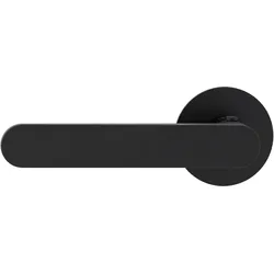 GRIFFWERK Türgriff AVUS PIATTA S - Kaschmirgrau, Graphitschwarz smart2lock - DIN Links Graphitschwarz