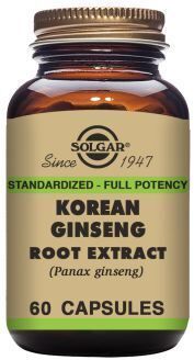 Solgar Korean Ginseng Root Extract 60 Vegetable Capsules