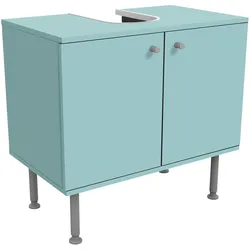 WASCHBECKENUNTERSCHRANK Pastelltürkis 60/55/35 cm