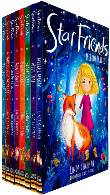 Stripes Publishing Star Friends Series 8 Books Collection Set by Linda Chapman - Paperback - Ages 7-9 - Magical Animal Adventure Stories for Kids