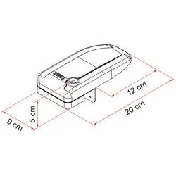 Fiamma Safe Door Magnum Frame Sicherheitsblock für Aussenschlösser weiß