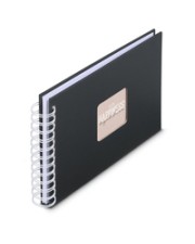 Hama Spiral-Album Fine Art 50 weiße Seiten New Black Bürokleinmaterial (9830)