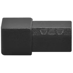 Schlüter Systems QUADEC-AC/ED Innen- und Aussenecke Imitat Metall-Druckguss MGS - Graphitschwarz matt Höhe: 6 mm