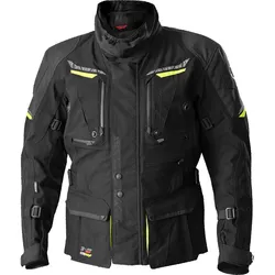 Büse Storm, Textiljacke wasserdicht - Schwarz/Neon-Gelb - 56