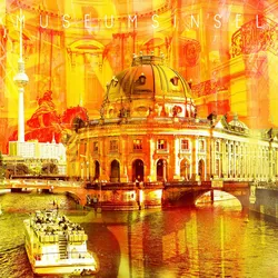 Metallbild Teo ca. 50x50cm