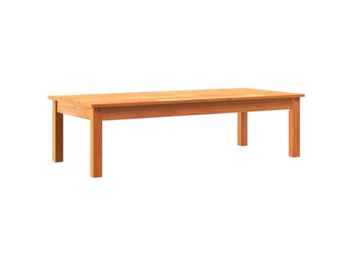 GHVBNMF Couchtisch Massivholz Kiefer 110x50x30 cm Brauner Wohnzimmertisch Rechteckiger Loungetisch aus Naturholz für Wohnzimmer und Empfangsbereich. Belastbar bis 60 kg mit stabiler Beinstruktur.