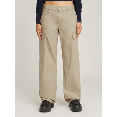 Cargohose G-STAR "Judee Cargohose", Damen, Gr. 26, Länge 34, beige (sandstorm gd), Obermaterial: 70% Baumwolle, 30% Baumwolle, Hosen Cargohose