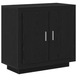 vidaXL Sideboard Schwarz Eiche 80x40x75 cm Holzwerkstoff