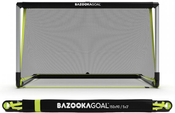 BazookaGoal Football Goals (Aluminium) Silver / Black 5' x 3'