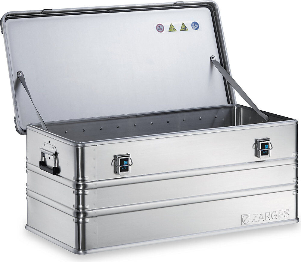Alu-Transportkiste, Inhalt 162 l, Innen-LxBxH 950 x 450 x 380 mm, in robuster Ausführung ZARGES