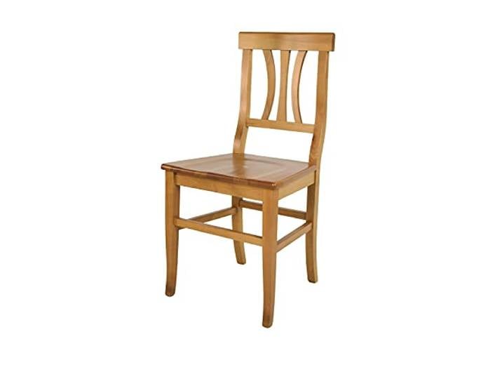 t m c s Tommychairs - Stühle Artemisia für Küche und Esszimmer, robuste Struktur und Sitzfläche aus lackiertem Buchenholz im Farbton Eichenholz
