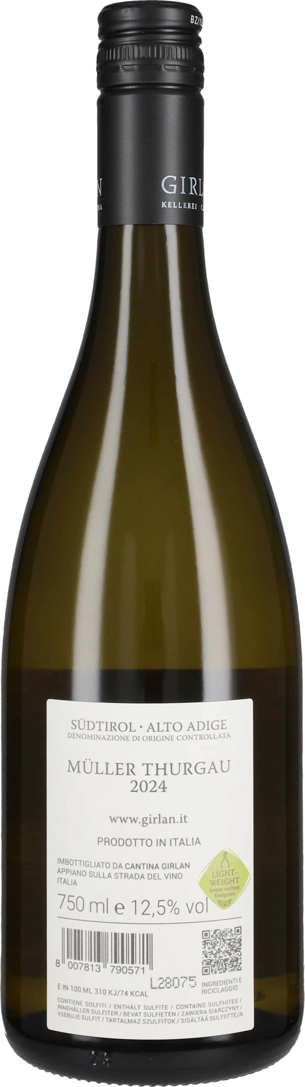 Muller Thurgau Girlan 2024