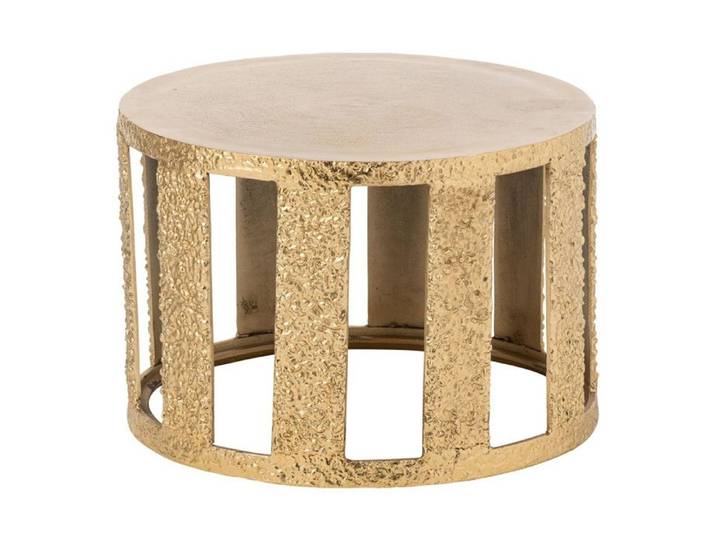 Table Basse Design en Aluminium  Gwen  60cm Doré