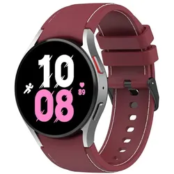 Cover-Discount Galaxy Watch 5 - Sportarmband rot (Silikon), Uhrenarmband, Rot