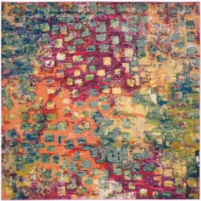SAFAVIEH Monaco Shiloh Boho Abstract Modern Watercolor Area Rug