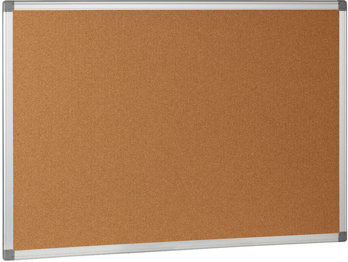 B2B Partner Kork-Pinnwand mit Aluminiumrahmen, 1800 x 1200 mm