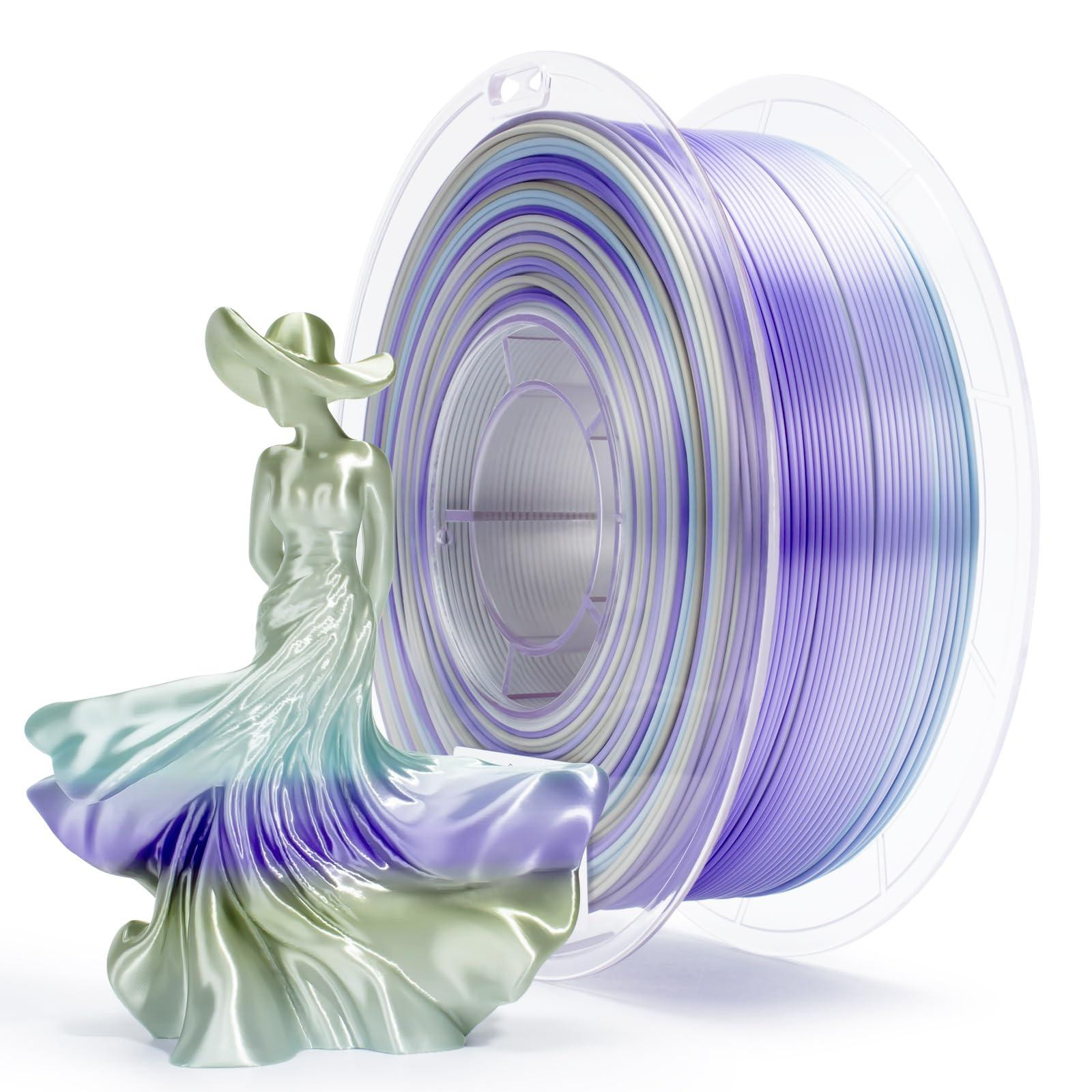 Selius PLA Filament 1.75mm Silky Rainbow voor 3D Printer
