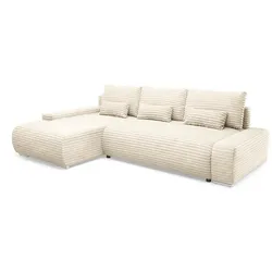 ECKSOFA Ivana 3 Sitzplätze Gebrochenes Weiß