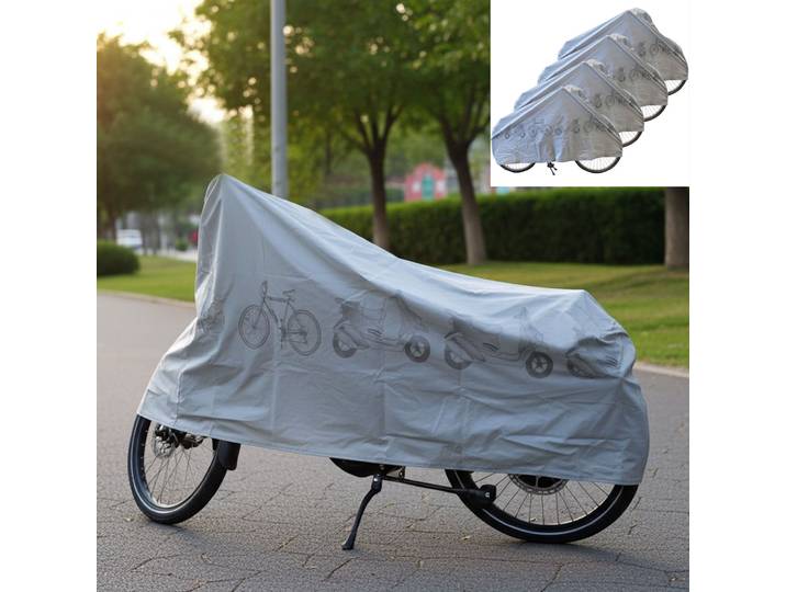 4er-Set Universal-Fahrradabdeckung, 110 x 200 cm