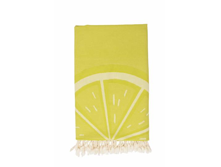 Hamamtuch WEWO FASHION 9850ST , gelb (lime), B:100cm L:180cm, Jacquard, Baumwolle, Handtücher, Hamamtuch, Hamamtuch