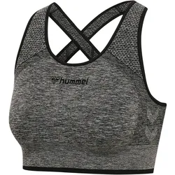 hummel hmlMT UNA Seamless Sport-BH Damen 2508 - black melange XS