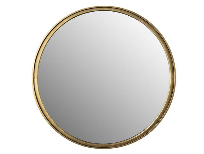Spiegel Matz Rund – aus Eisen in Bronze - Bronze - Luxusbetten24