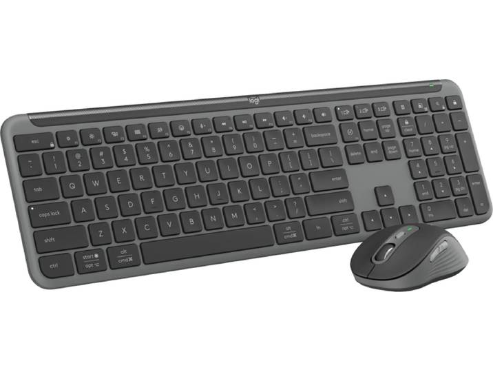 Logitech MK950 Signature Slim Draadloze Toetsenbord en Muis Combo Qwerty Zwart