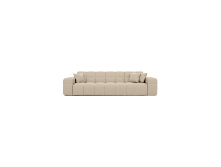 3-Sitzer Design Echtleder Sofa „Bloom“ Echtleder Beige BLOOMINGLOFT Collection