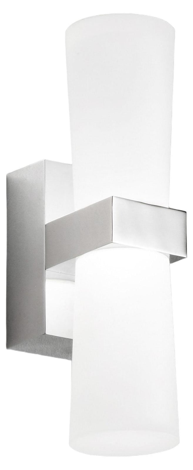 Fabas Luce Iglesias LED-wandlamp, Chroom, 8W, 720lm, 3000K Warm Wit, IP44